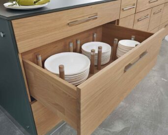 Holzkueche Hochwertig Mit Grossen Schubladen